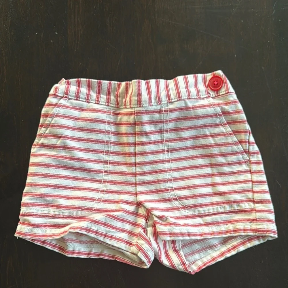 GAP Red and White Gingham Shorts